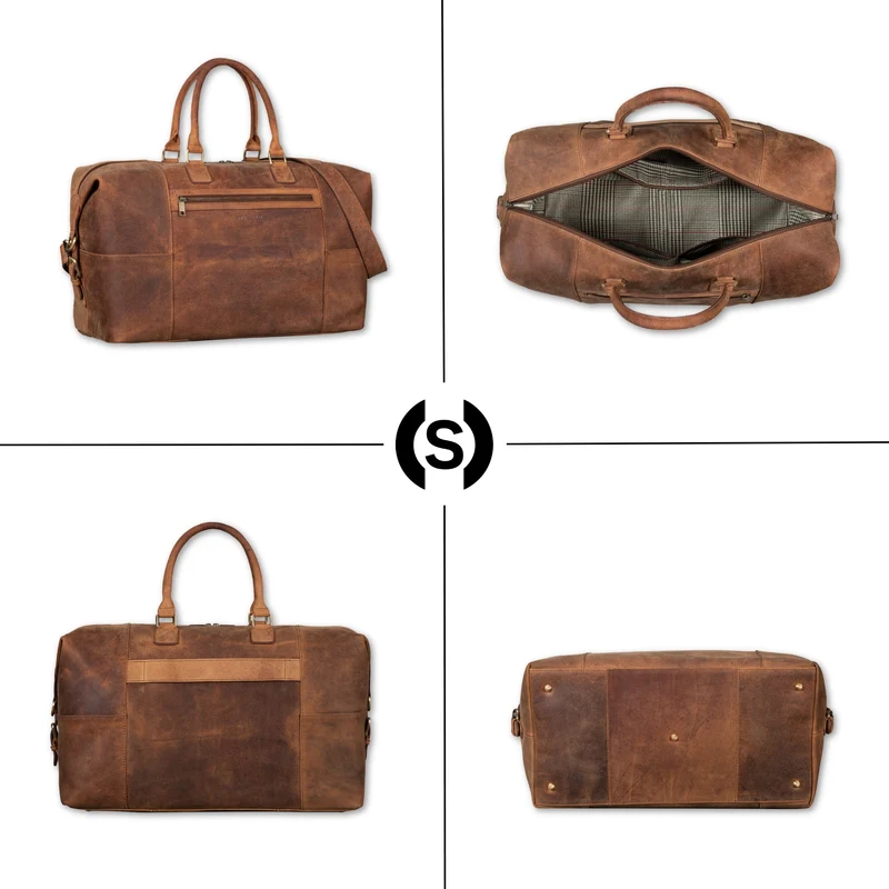 "Rover" Leder Weekender Herren Reisetasche