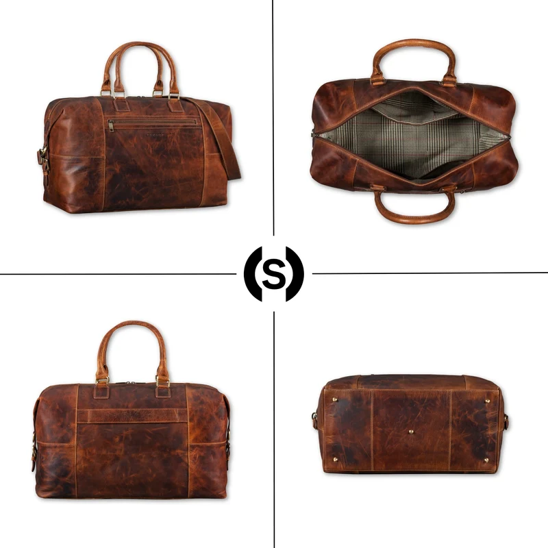 "Rover" Leder Weekender Herren Reisetasche