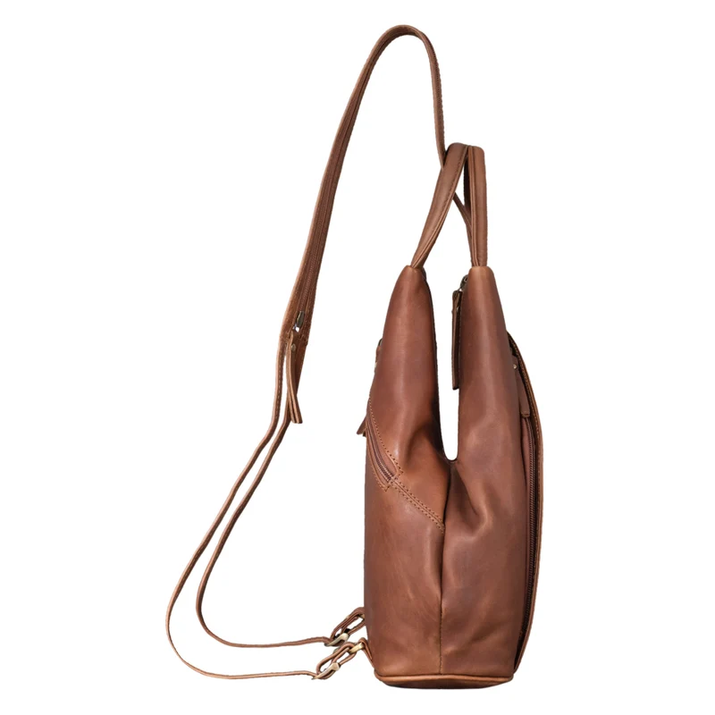 "Lyanna" Sling Bag Damen Crossbody Rucksack 2-in-1 Leder