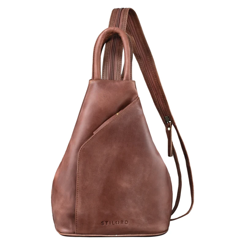 "Lyanna" Sling Bag Damen Crossbody Rucksack 2-in-1 Leder