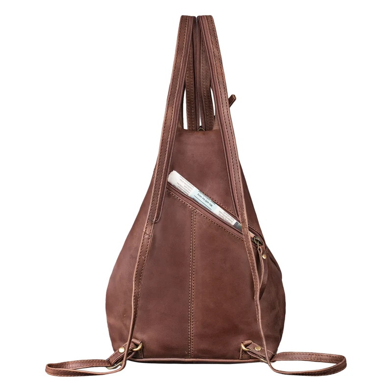 "Lyanna" Sling Bag Damen Crossbody Rucksack 2-in-1 Leder