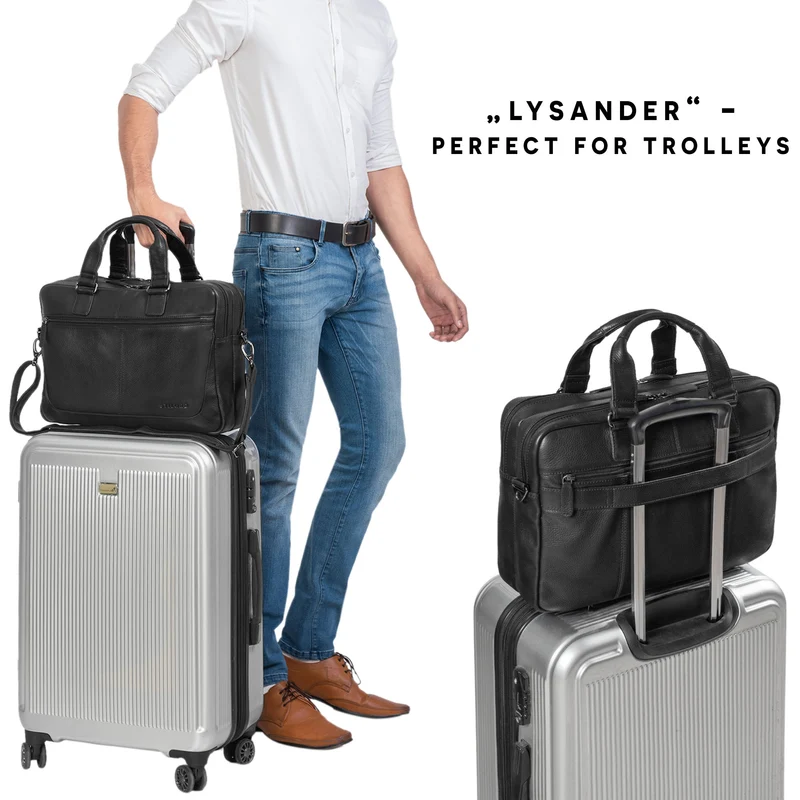 "Lysander" Arbeitstasche Leder Groß