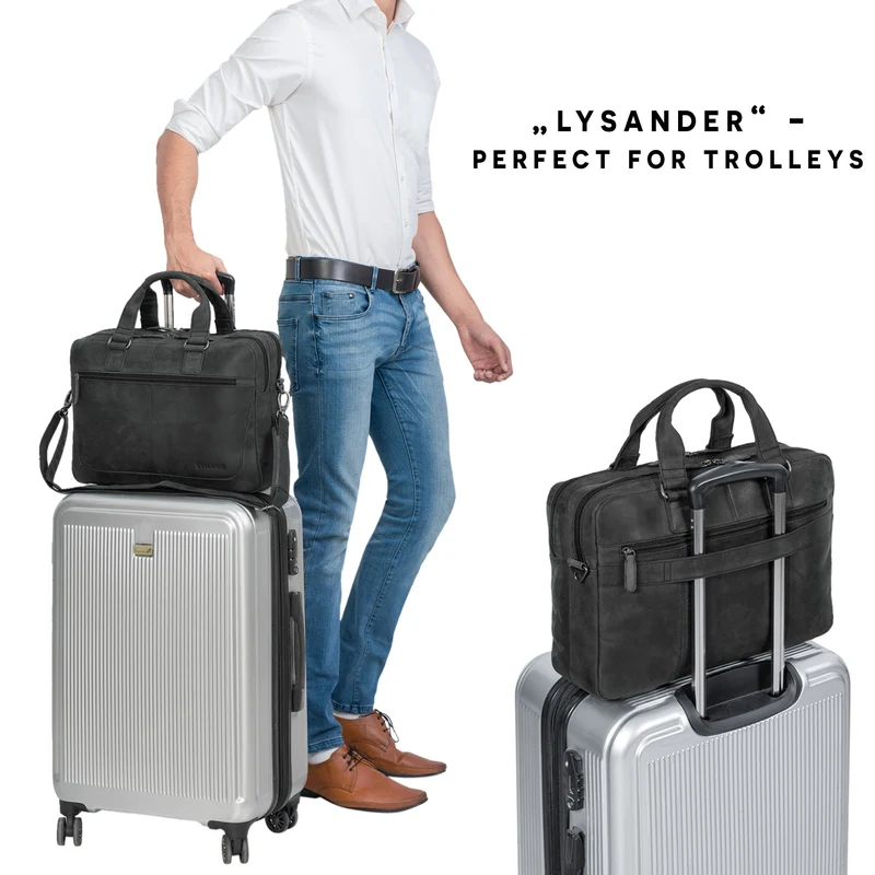 "Lysander" Arbeitstasche Leder Groß