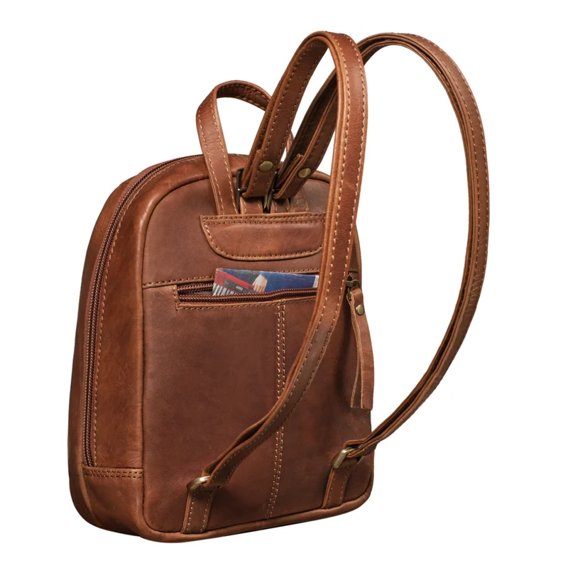 "Lia" Mini Rucksack Damen Leder