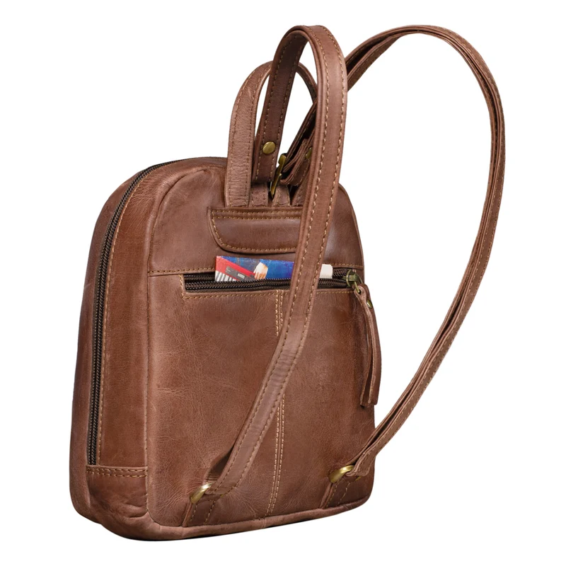 "Lia" Mini Rucksack Damen Leder