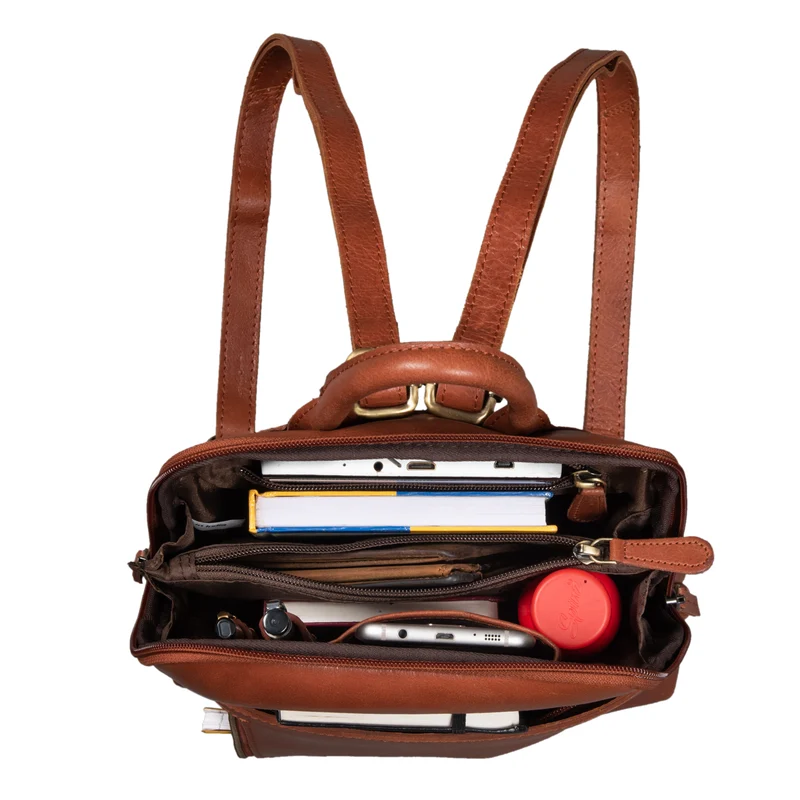 "Holly" Rucksack Frauen Klein Leder