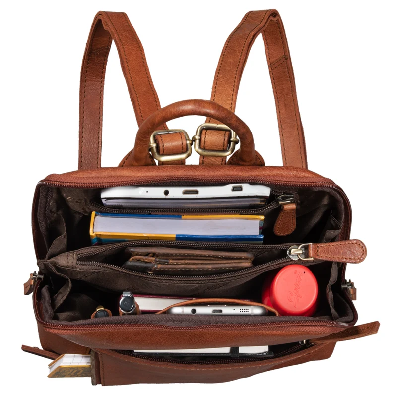"Holly" Rucksack Frauen Klein Leder