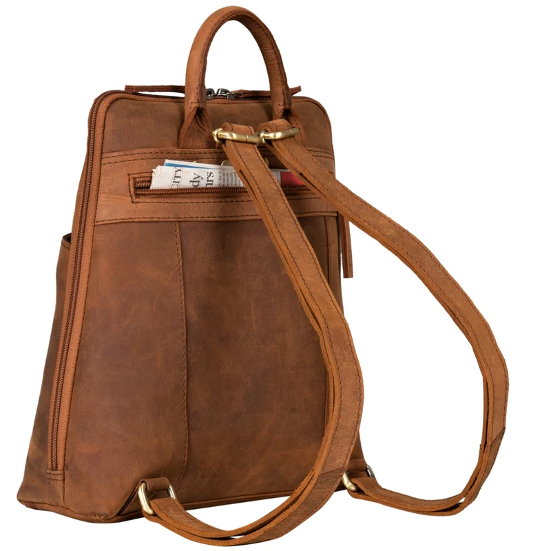 "Holly" Rucksack Frauen Klein Leder