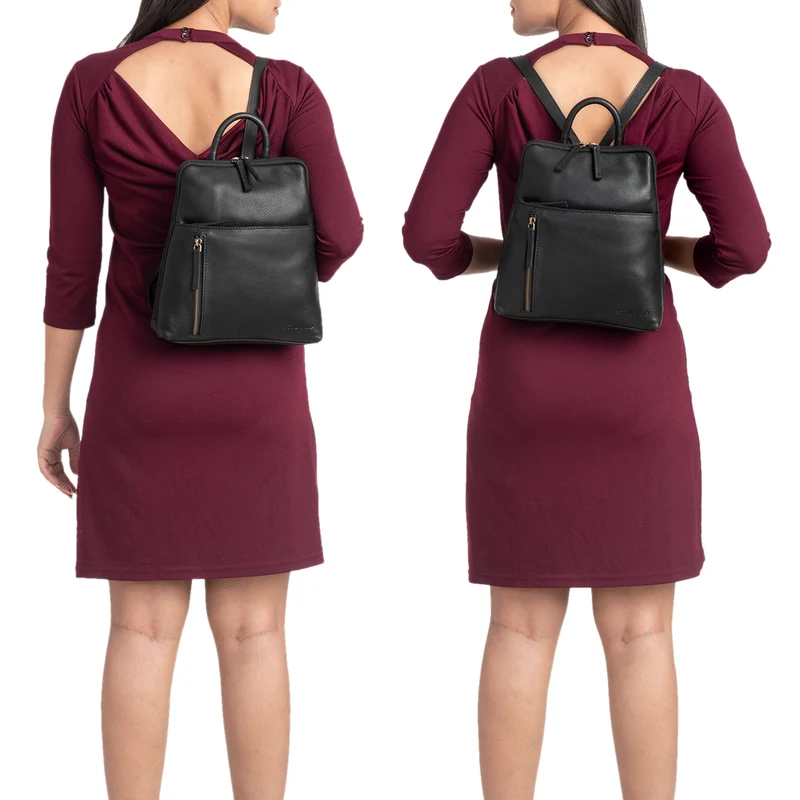 "Holly" Rucksack Frauen Klein Leder
