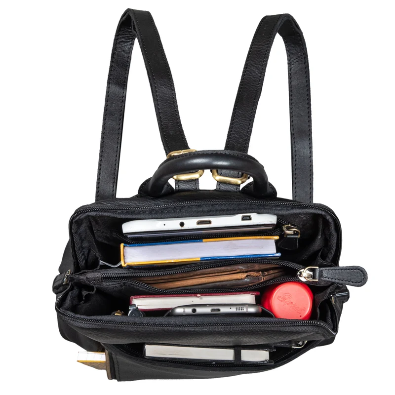 "Holly" Rucksack Frauen Klein Leder