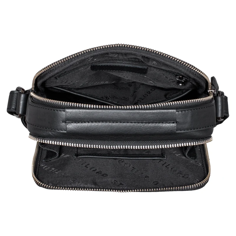"Bastian" Schultertasche Herren Leder Vintage