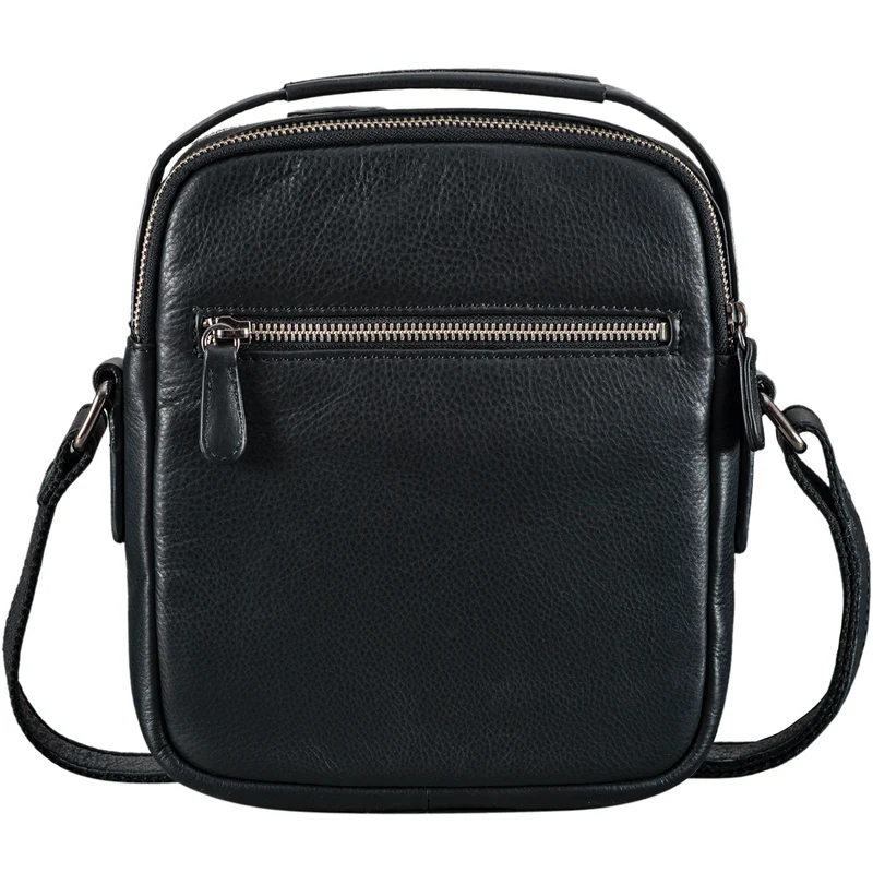 "Bastian" Schultertasche Herren Leder Vintage