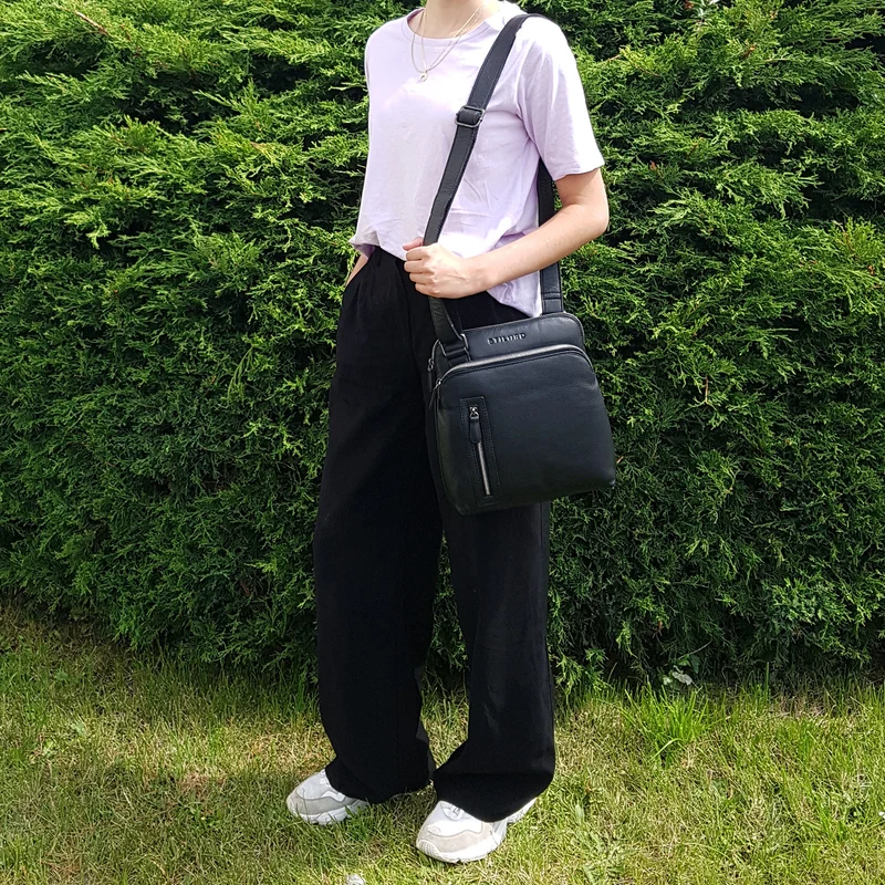 "Heike" Leder Umhängetasche Vintage