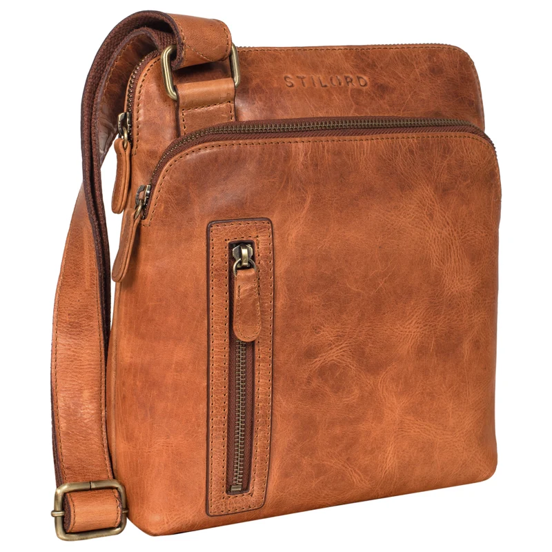 "Heike" Leder Umhängetasche Vintage