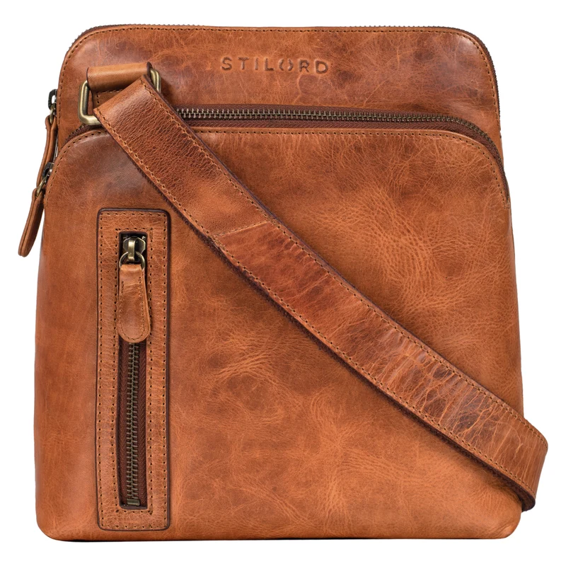 "Heike" Leder Umhängetasche Vintage