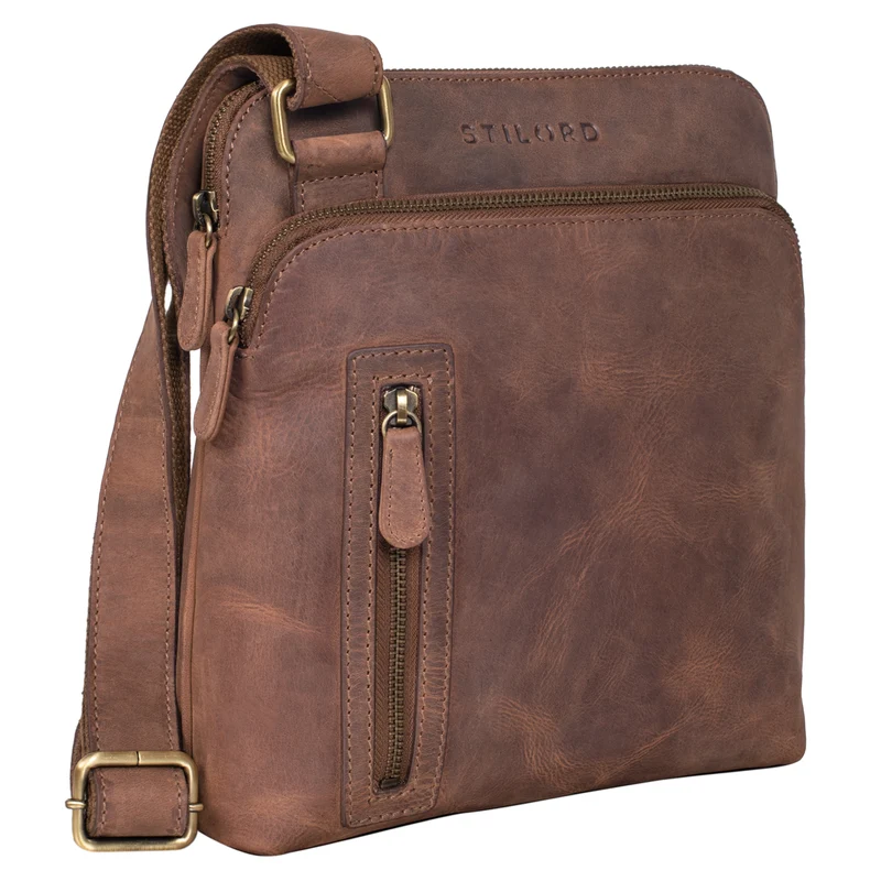 "Heike" Leder Umhängetasche Vintage