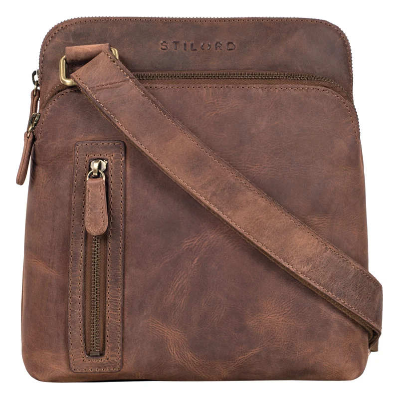 "Heike" Leder Umhängetasche Vintage