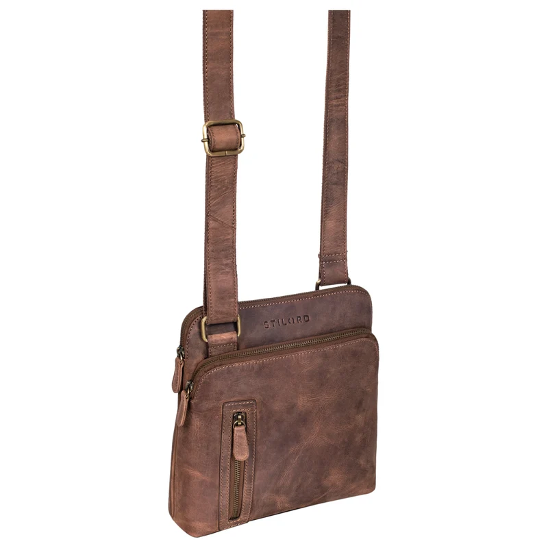"Heike" Leder Umhängetasche Vintage