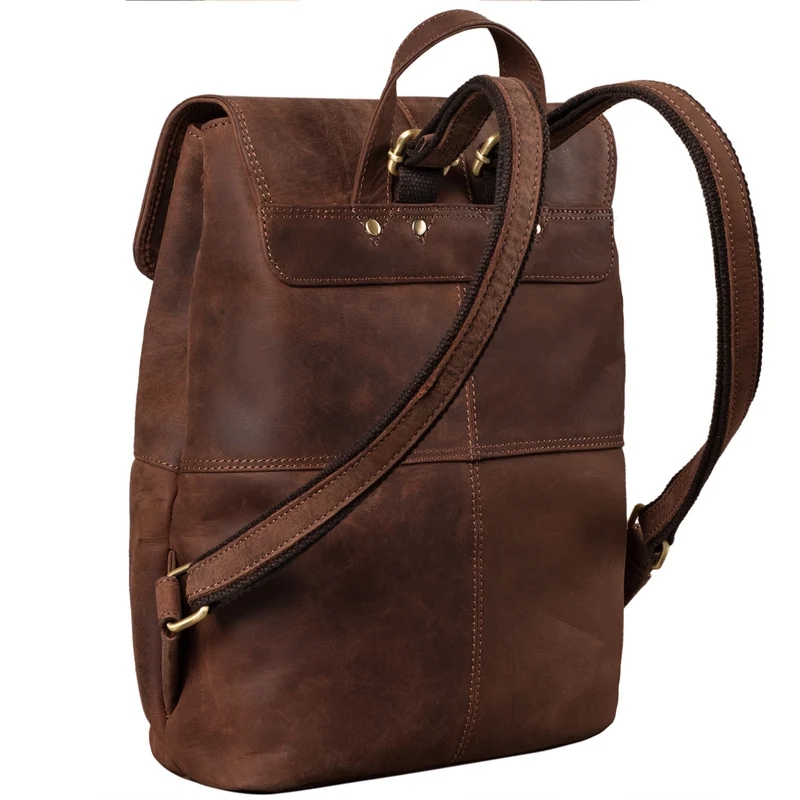 "Kacey" Daypack Damen Leder 13.3 Zoll Lederrucksack Unirucksack