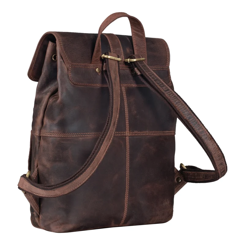 "Kacey" Daypack Damen Leder 13.3 Zoll Lederrucksack Unirucksack