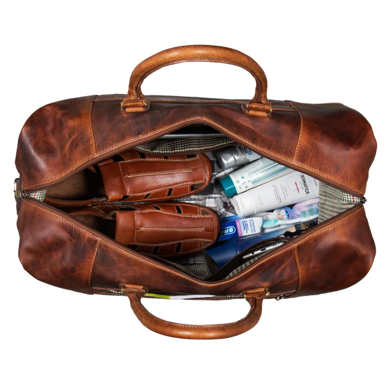B-WARE "Rover" Reisetasche Leder groß