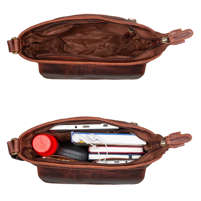 "Melina" Vintage Damen Ledertasche