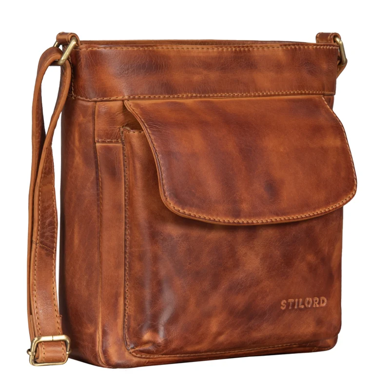 "Melina" Vintage Damen Ledertasche