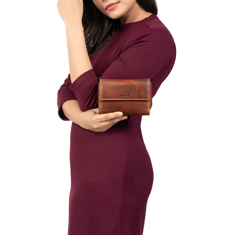"Thea" Damen Geldbeutel Leder RFID mit Geschenkbox