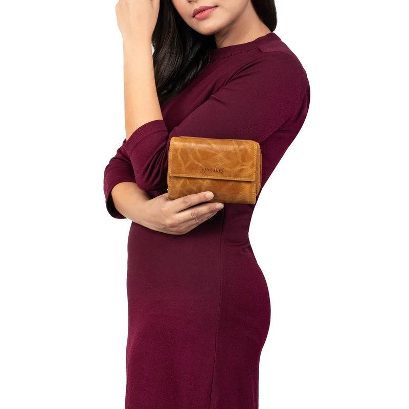 "Thea" Damen Geldbeutel Leder RFID mit Geschenkbox