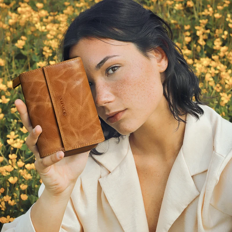 "Thea" Damen Geldbeutel Leder RFID mit Geschenkbox