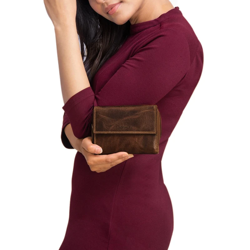 "Thea" Damen Geldbeutel Leder RFID mit Geschenkbox