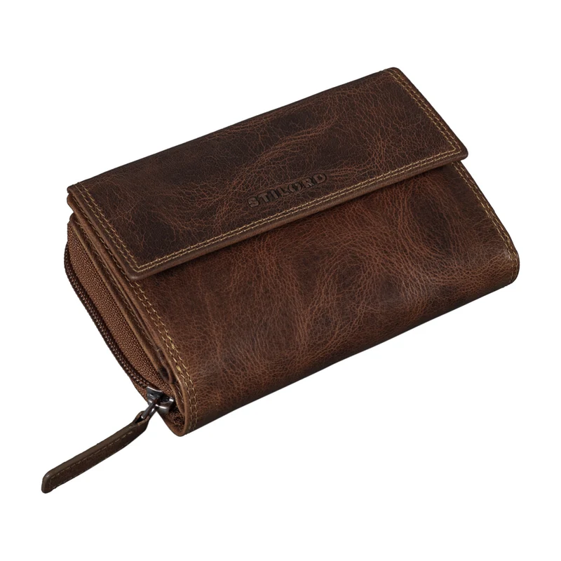 "Thea" Damen Geldbeutel Leder RFID mit Geschenkbox