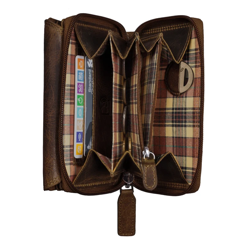 "Thea" Damen Geldbeutel Leder RFID mit Geschenkbox