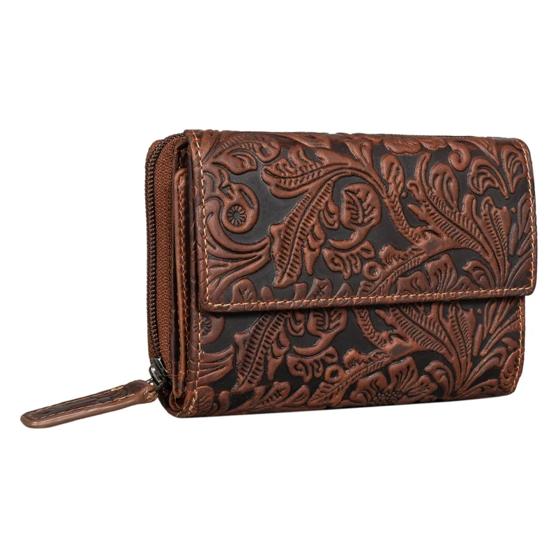 "Thea" Damen Geldbeutel Leder RFID mit Geschenkbox