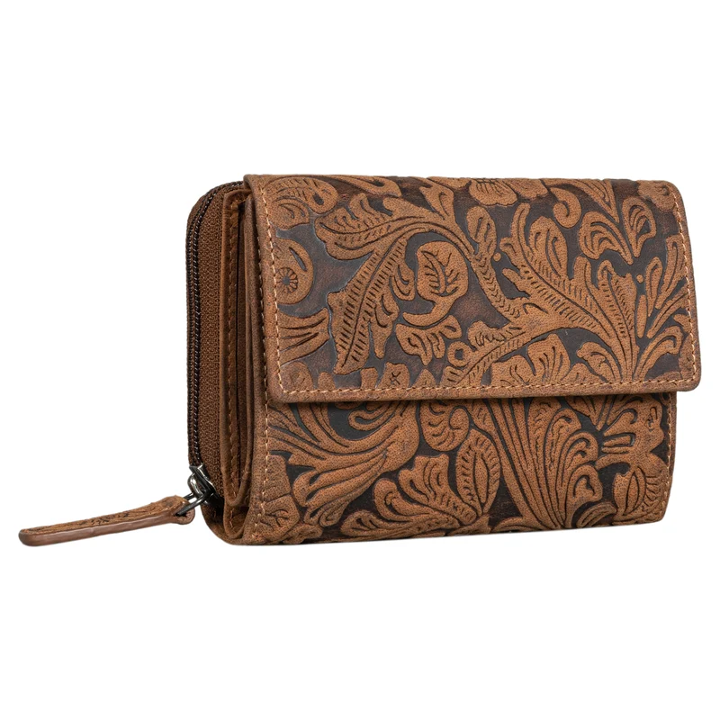 "Thea" Damen Geldbeutel Leder RFID mit Geschenkbox