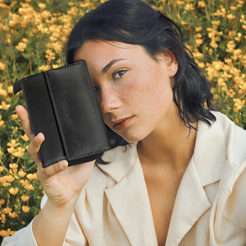 "Thea" Damen Geldbeutel Leder RFID mit Geschenkbox