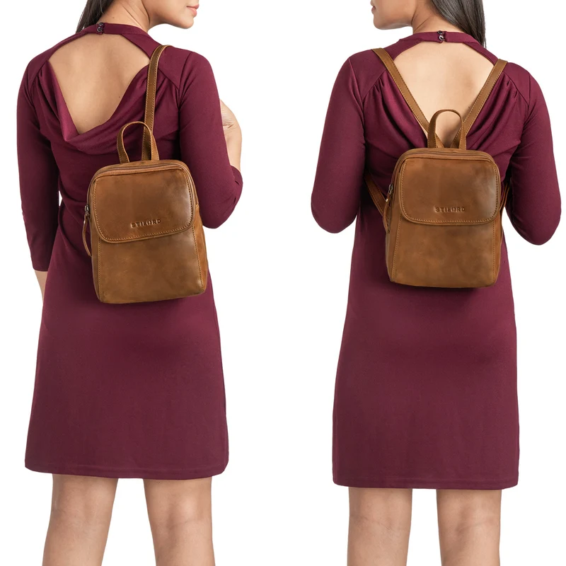 "Valentina" Damenrucksack Klein Leder