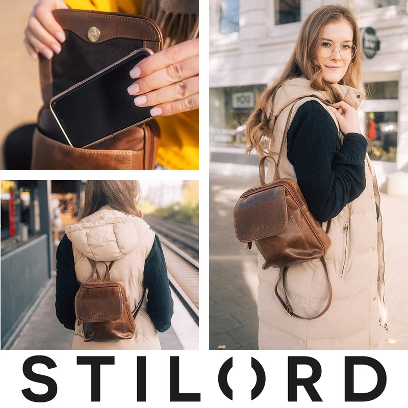 "Valentina" Damenrucksack Klein Leder