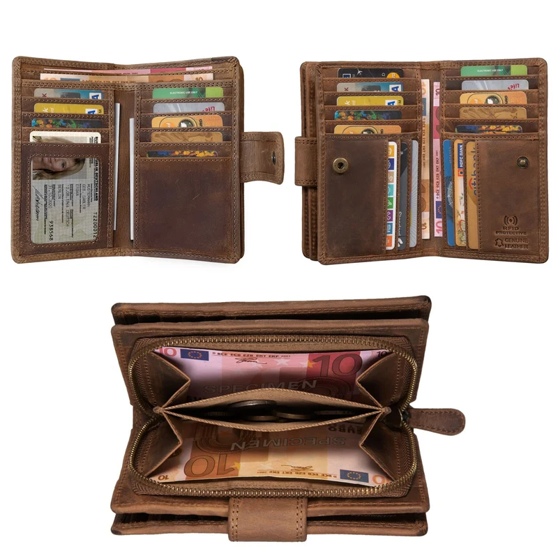 "Tilda" Damen Portemonnaie Leder RFID