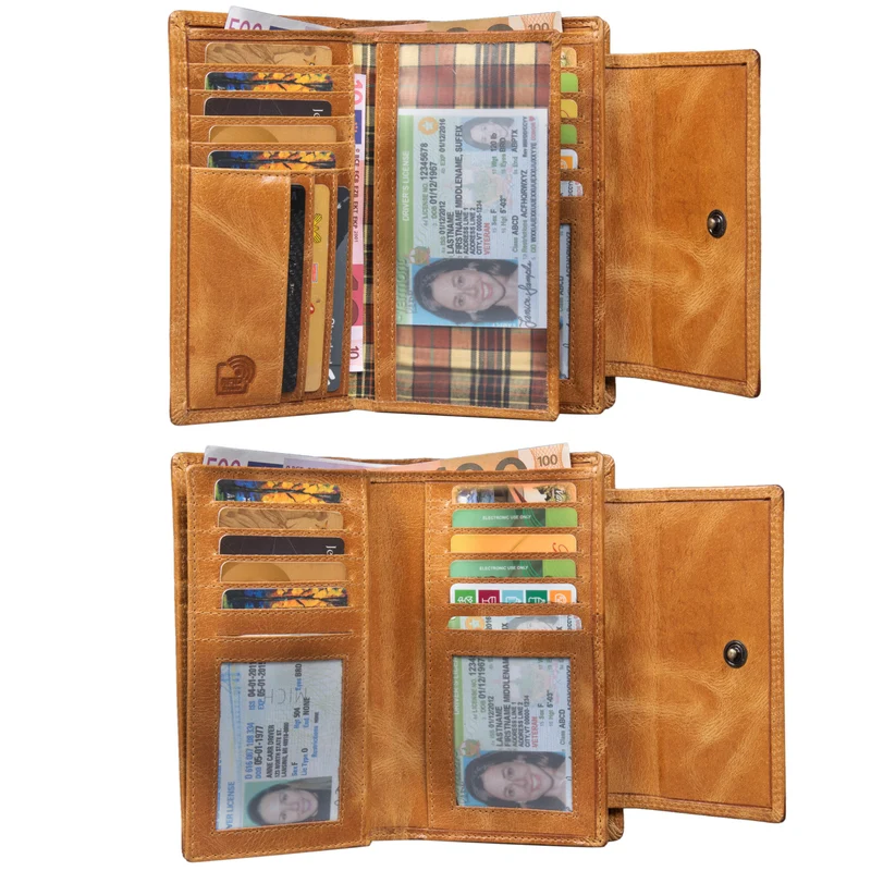 "Ira" RFID Portemonnaie Damen Leder