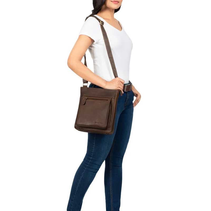 "Kaja" Vintage Ledertasche Damen
