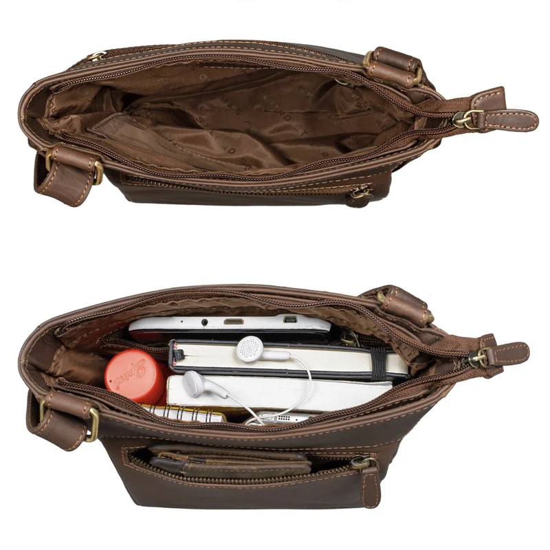"Kaja" Vintage Ledertasche Damen