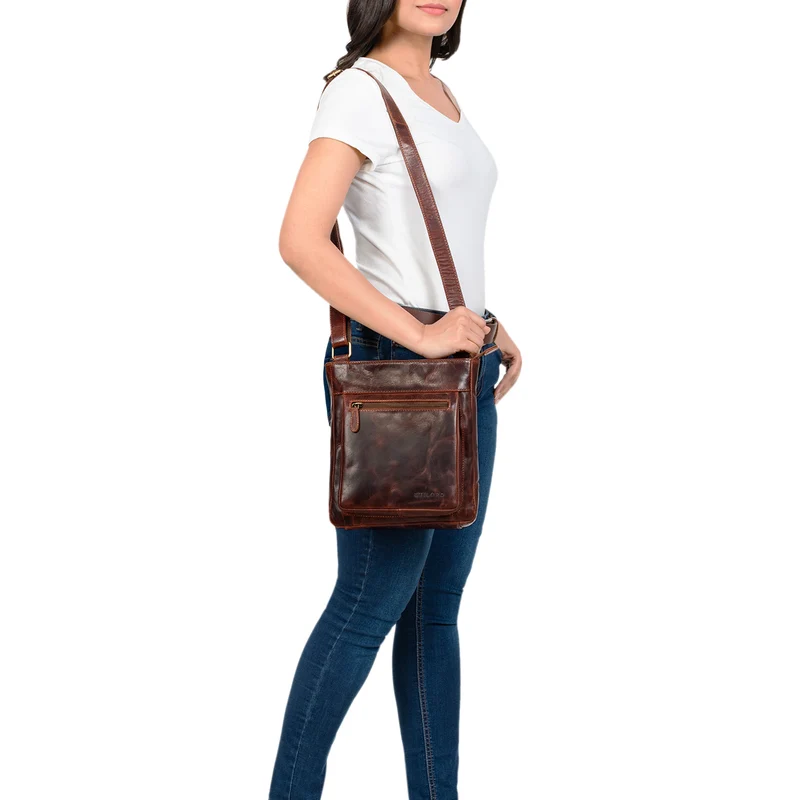 "Kaja" Vintage Ledertasche Damen