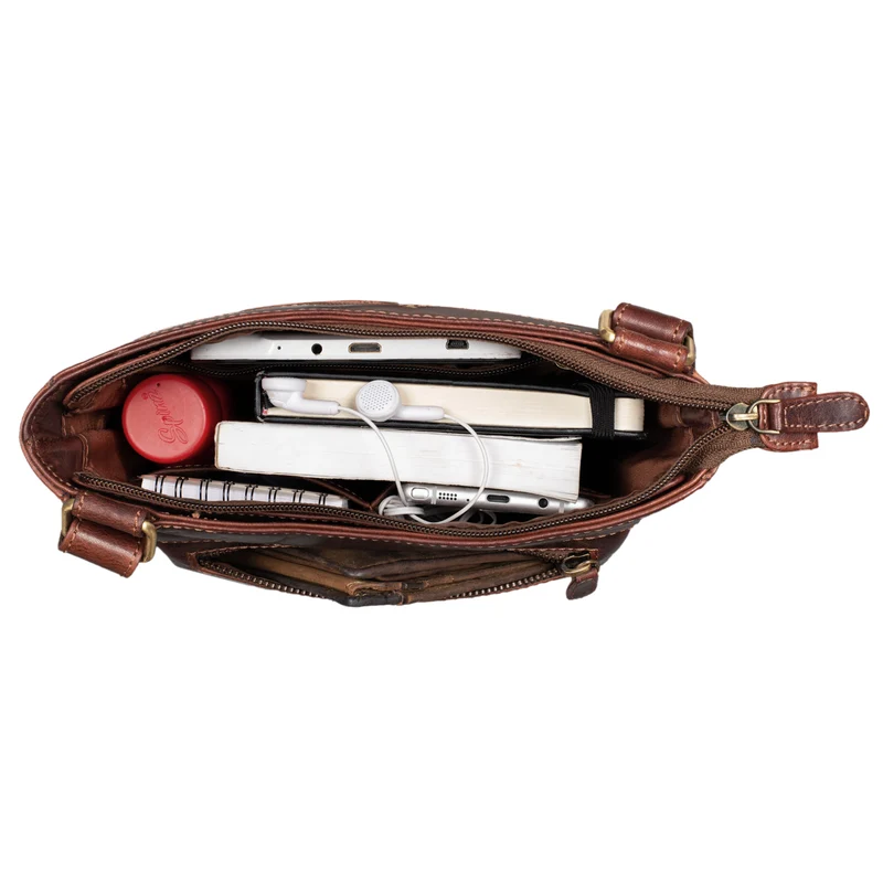 "Kaja" Vintage Ledertasche Damen