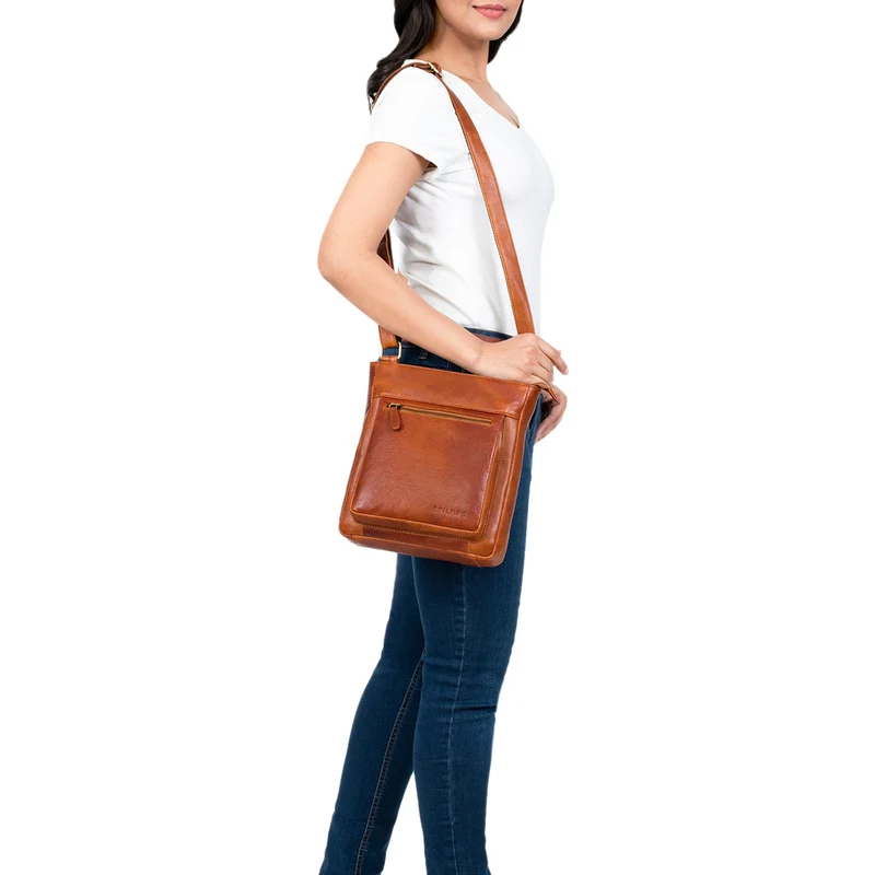 "Kaja" Vintage Ledertasche Damen