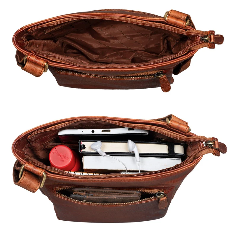 "Kaja" Vintage Ledertasche Damen