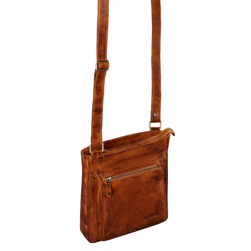 "Kaja" Vintage Ledertasche Damen