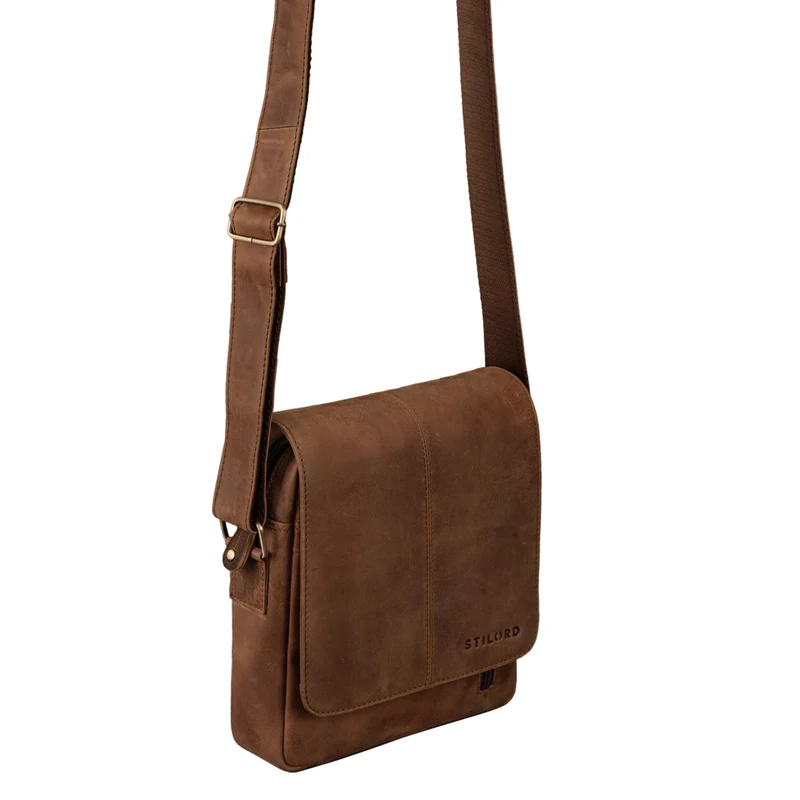 B-WARE "Matt" Herrenhandtasche Leder Umhängetasche