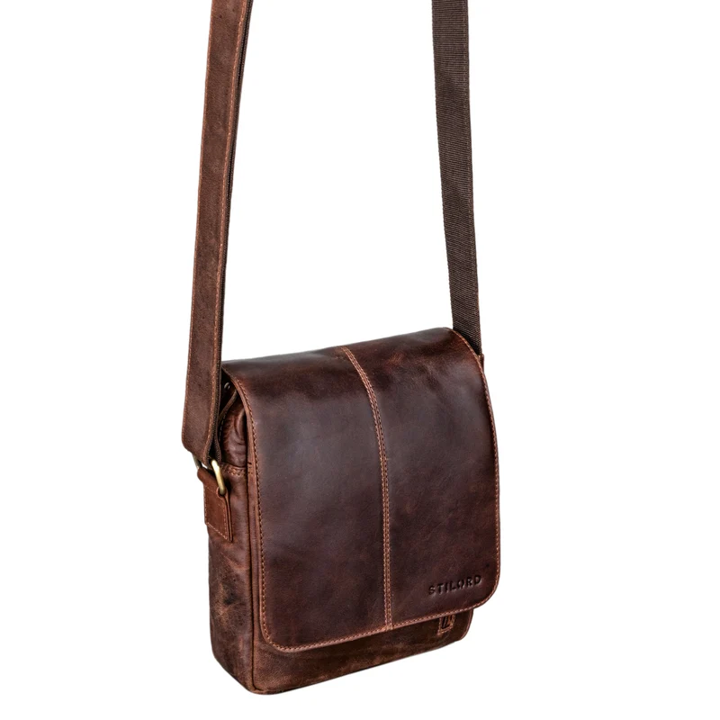 B-WARE "Matt" Herrenhandtasche Leder Umhängetasche