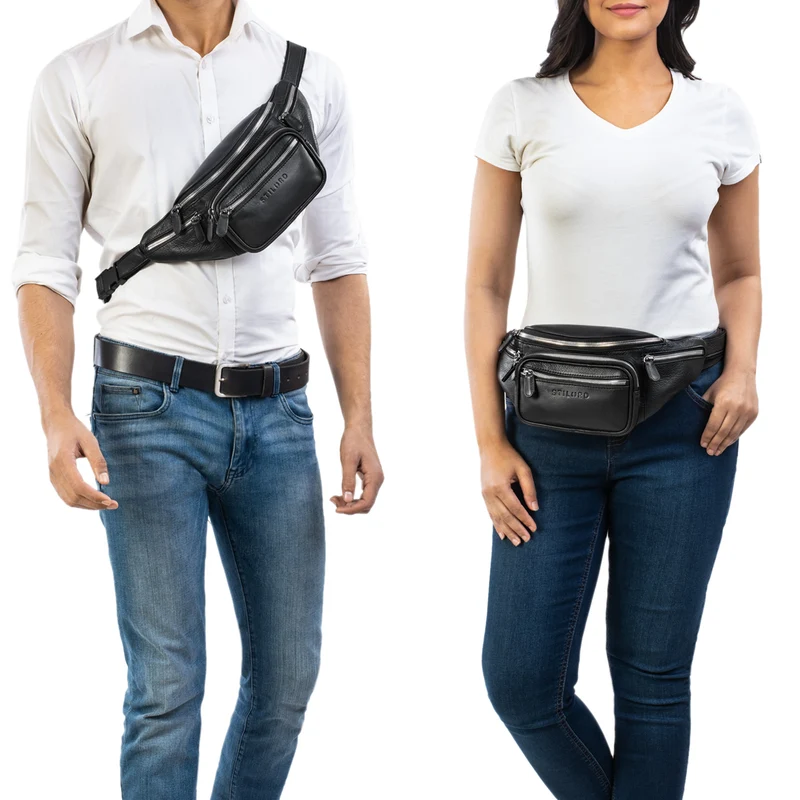 B-WARE "Caspar" Gürteltasche Leder Groß